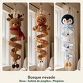 Pack Bosque nevado: reno, galleta de jengibre y pingüino